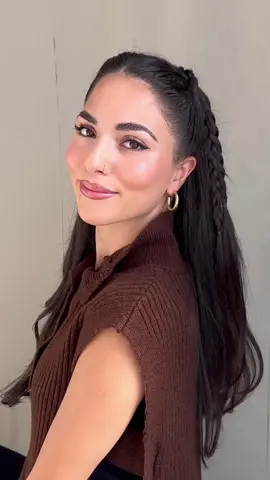 Easy Fall Hairstyle 🤎🍂 #easyhairstyles #hairstyletutorial #hairinspiration #hairtok2023 #fallhairstyles #hairideas #hairtrends #braidedhair #hairstyles 
