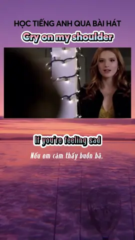 Học từ vựng qua bài hát CRY ON MY SHOULDER #tienganhchonguoidilam #LearnOnTikTok #cryonmyshoulder #baihattienganh #hoctienganh #Love 