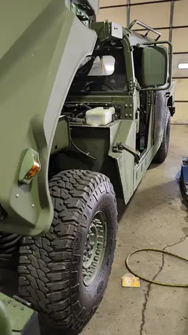 Got something a bit different today. The windshield frame was hot on this one. 24v on the ground side. Had to really dig on Google to get the wiring diagram. Turns out someone installed the wiring pass through contacts backwards at the base of the windshield frame so power was going directly to ground. Brilliant. #mechanic #mastertechnician #h1 #humvee 