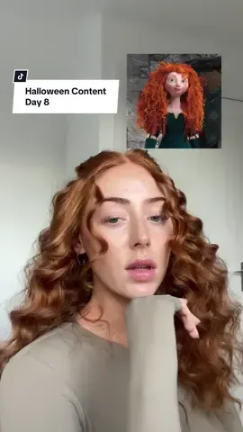 Merdia🧡 Day 7 of creating GINGER characters for halloween👻 I think this has to be a personal fave🎃 #merida #brave #halloweencontent #gingercharacters 