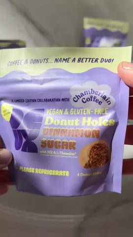 coffee & donuts.... name a better duo! introducing our @DEUX Foods x chamberlain coffee cinnamon sugar donut holes… these vegan and gluten free donuts are made with better-for-you ingredients you can actually pronounce.  to celebrate this launch we are opening a donut shoppe october 20-22 at @La La Land Kind Cafe in santa monica with a specialty drink menu featuring chamberlain coffee and exclusive limited-edition merch powered by @Pietra.