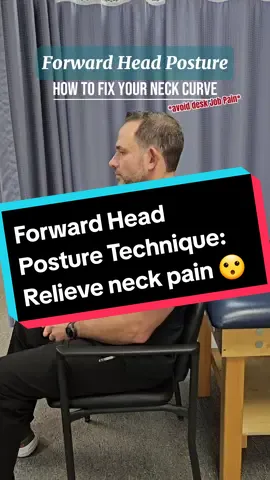 this technique is to help you relieve your neck pain. if you get neck pain from sitting at a desk you may have forward head posture try this technique for helping relieve neck pain. this technique works to help relieve your neck pain.  #neckpain #neckpainrelief #neckpainexercise #forwardheadposture  #deepneckflexors 