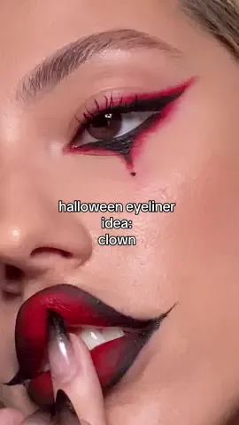 halloween clown eyeliner 🤡 @L’Oréal Paris matte resistance in shade 420 ib @India #makeup #beauty ad