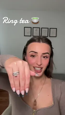 The tea on my engagement ring 💍🍵 #moissanite #moissaniteengagementring #moissanitevsdiamond #moissaniteforever # engagementring #storytimemakeup  Sharing the story of me picking out my engagement ring and why I decided to go with a Moissanite lab made stone rather then a natural diamond 