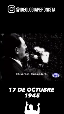 17 de Octubre de 1945 el mayor acto de Lealtad de un pueblo con su representante y conductor Juan Domingo Perón. #peron #perón #juandomingoperon #17deoctubre #lealtad #justicialismo #nacionalismo #puebloargentino 