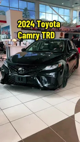 2024 Toyota Camry TRD V6 _ Midnight Black Metal with Black Softex Interior  . . . #2024camry #camrytrd #toyotacamry #expresswaytoyota #boston 