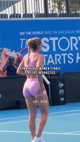 REMARKABLE women tennis players in practice 🎾 #tennis #womenstennis #wta #atp #camilagiorgi #mariasharapova #amandaanisimova #eugeniebouchard