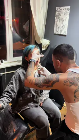 Labret piercing