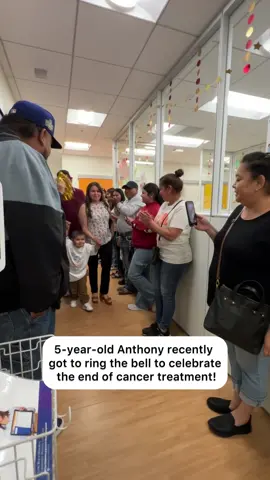 5-year-old Anthony recently rang the bell of remission celebrating his triumph against cancer, while surrounded by his family and care team. Anthony was diagnosed with B-Cell Acute Lymphoblastic Leukemia (ALL) in July 2021 and has undergone several procedures on top of chemotherapy. Although he has finished his cancer treatments, our Jonathan Jaques Children's Cancer Institute team will continue to support him in the outpatient setting. Anthony loves going to school and playing with cars and balls. #memorialcare #millerchildrens #childrenshospital #childrenshospitallongbeach #cancercare #cancer #cancerwarrior #childhoodcancer #leukemia 