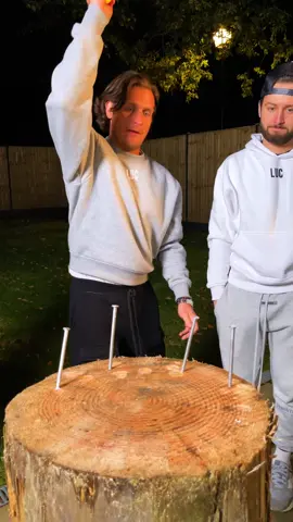 Nailed it (last man standing) 🎯💥🔨 #hammer #nail #challenge 