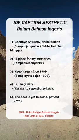 The best is to come, patient = ? ? ? artinya jawab di komen ya  #bahasainggrispemula #belajarbahasainggris #lancarbahasainggris #bukubahasainggris #ilmubahasa #aesthetic tic #fypシ゚viral #fyp #fypシ 