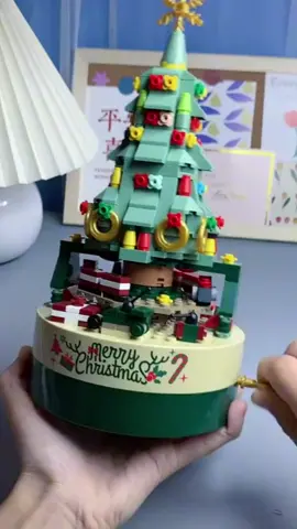 Christmas Tree Building Kits for Kids DIY Building Block Music Box
