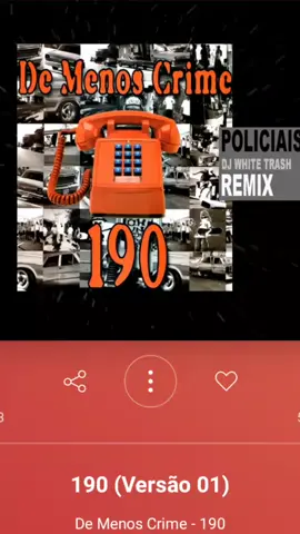 De menos Crime - 190 #rap #hiphopnaveia #rapnostalgia #rapnacional #classicosdorapnacional #demenoscrime #saomateus #zonaleste 