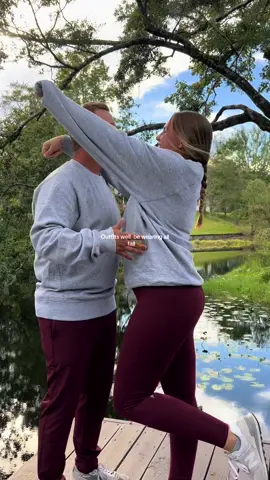 We be cozy and cute 🤪  #athlesiurewear #fallaesthetic #falloutfits #fallathleisure #couplesoutfits #couplesoutfitsinspo #husbandwife 