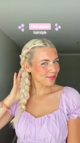 Halloween Hairstyle, Pt. 1 🤭 ✨Rapunzel✨ I’m obsessed with how this came out🥰🩷 #taylorxhairstyles #easyhairstyles #hairtutorial #halloween #halloweenhairstyles #repunzelhair #repunzelcostume #hairstyle #hair 
