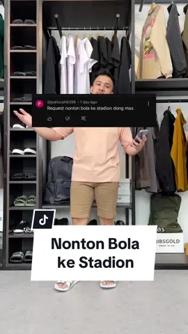 Join Live Sekarang, Promo Menarik! Nonton bola ke stadion pake outfit kayak gini sih pas banget! Klik link di bio untuk order. #ribsgold #kev 
