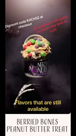 @Nerdy Nuts $5 shipping is still going on .. just a few more days ..Have you tried Nerdy Nuts yet? .. order now! Use code RACH52 at checkout for a discount and $5 for shipping!!! New flavors drop every Sunday at 7pm est #fypシ #fyp #foryoupage #nerdynuts #nerdynutspeanutbutter #peanutbutter #bestpeanutbutter #delicious #food #Foodie #foodtiktok #FoodTok #peanutbuttertreat #indulgence #grabaspoonanddigin #FoodLover #peanutbutterlover #foodreview #cravings #munchies #gifts #nj #tryit #youwillloveit #nerdynutscode #nerdynutsreview #nerdynutsnation #nerdynutsfans #nerdynutsflavordrop #nerdynutsobsessed #nerdynutsaddicted #nerdynutsdiscount #code #RACH52 #discountcodeatcheckout
