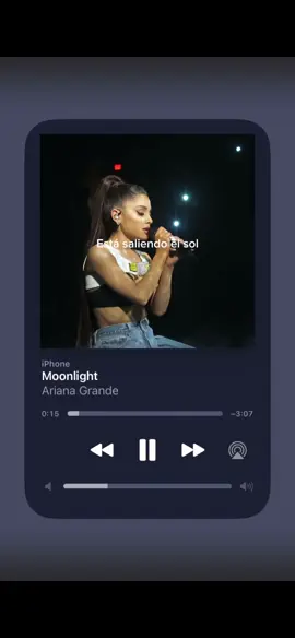 La luz de la luna es hermosa #moonlight #moonlightarianagrande #arianagrande #letra #español 
