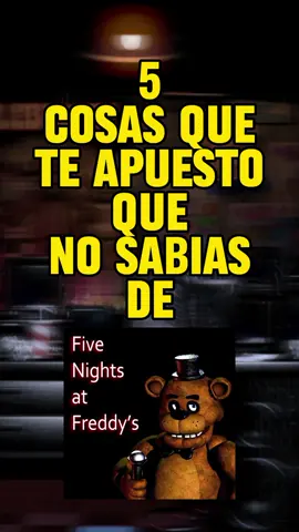 5 COSAS QUE TE APUESTO QUE NO SABIAS DE FIVE NIGHT AT FREDDY'S 1 #parati #SHORTS #FNAF #Humor #CapCut 