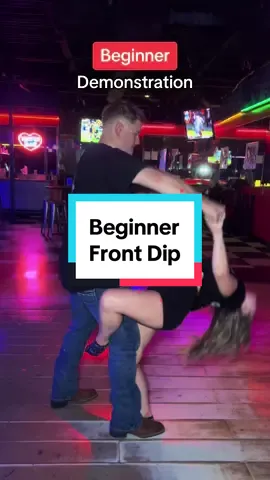 Beginner: Front Dip Please DM us your videos or suggestions/ideas so we can post on our page!  #countrydancing #linedance #countryswingdance #countryswing #thebanque #honkytonk #linedancing #twostepping #video #dancecowboy #video #jzdance #jzdanceteam #howtodance #teachingtwostep #whoopaxe #eaglesnestrockincountrybar #thebanque #askmetodance #eastcoastswing #westcoastswing #viral #fyp #mollycustomsilver #virginia #california 