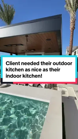Bringing the luxury kitchen outside! 🙌🏼 #luxuryoutdoorliving #outdoorkitchen #backyardtransformation #luxuryhome #luxurybackyard #backyard 