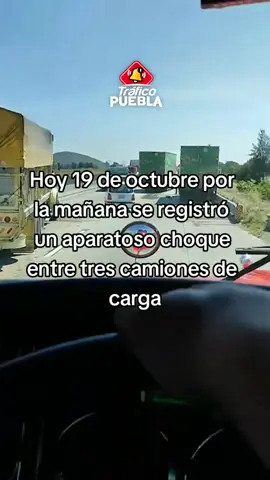 🚘 Esta tarde se registró un aparatoso choque entre 3 camiones de cargaen el km 158 de la autopista Amozoc-Esperanza en Puebla #puebla #pueblamexico #noticiaspuebla #noticiaspueblahoy