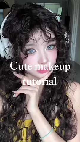 #xuhuong có bà nào mê tóc xù như toi ko ạ 🥺 #makeup #douyinmakeup #makeuptutorial #bienhinh #fyp #foryou #dailymakeup 