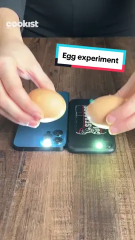 Why are we putting two #eggs over a smartphone flashlight? 😮
One egg is normal, the other is scrambled, but why?

Shaking the egg vigorously mixes the yolk with the white.
So let's do the light test! 💡

Using a flashlight in a dark room we can see if the egg has been scrambled correctly because it’ll have a darker red color.

By cooking these eggs in boiling water for 6-7 minutes and shelling them in cold water, we will have all yellow hard-boiled eggs with no yolk inside, in other words, scrambled hard-boiled eggs!

It's a nice idea for kids who don't like hard-boiled egg white 😉

📌You can find the egg shaker on Amazon by searching  Portable Egg Scrambler Shaker 

#cookistwow #cookistrecipe #recipes #tips #hacks #eggs #amazing #useful #KitchenHacks #lifehacks #FoodTok 