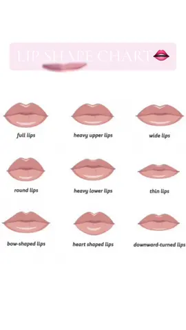 Which lip shape do you have? 💋💄#lipshape #lipshapechallenge #lipshapelipbalm #beauty #lipshapechart 