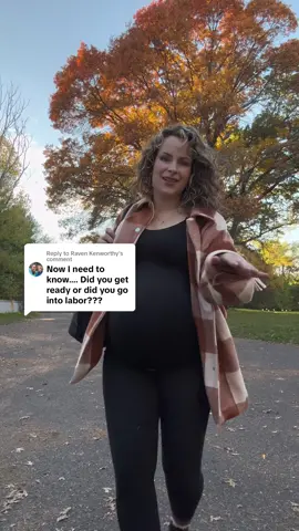 Replying to @Raven Kenworthy We did it! ..barely 😅 #40weekspregnant #maternityfitcheck 