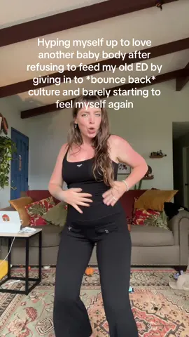 I guess the mom pooch is sticking around for a while longer and thats OK ALRIGHT?? REPEAT AFTER ME- my body is beautiful in all of its forms!! This version of me is just as worthy of love as aby other (and lets be honest i feel way better than the days of restricting and obsessing every day) 