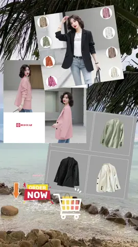 สูทเบลเซอร์ผู้หญิง ทรงเข้ารูป 2 กระดุม สีพาสเทล #เสื้อสูทผู้หญิง #เสื้อผ้าแฟชั่น #เสื้อสูทเบลเซอร์ #สูทเบลเซอร์ 