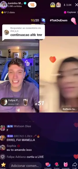 Respondendo a @dav_a_n Depois dessa impossível Juninho e Raffa voltarem... #imperio #viraltiktok #live #tiktoklive #juniormanella #raffaelasouza #treta 