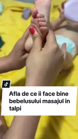 Masajul talpilor la bebelus are urmatoarele beneficii#misiuneatiktok #5pasidebine #fyp #viral #Love #mother #sarcina #sarcinamea #babylove #bebe #bebelusi #baby #mamasibebe #babytiktok #dragaviitoaremama 