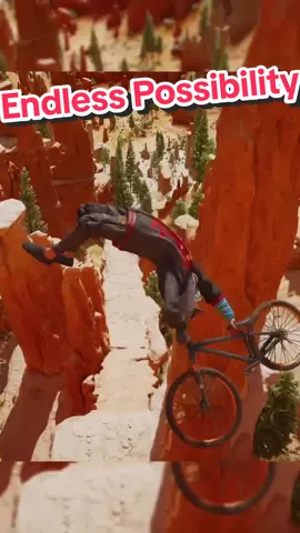 Endless possibility 🤯🔥 #longdrop #ridersrepublic #ridersrepublicgame #ubisoft #fyp #gaming #viral #slopestyle 