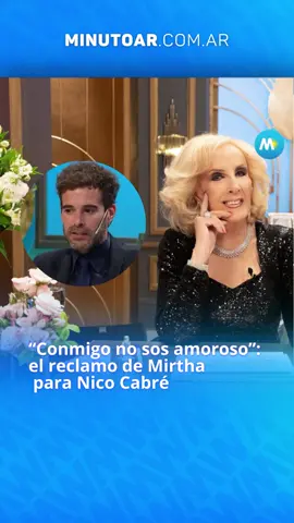 MIRTHA NO SE QUEDÓ CALLADA 👀 ⭐ Mirtha Legran aprovechó la visita de Nicolás Cabré a su programa para hacerle un reclamo. 🗣️ Mientras le preguntaba por su tensa relación con la prensa, la diva le señaló que antes no le brindaba el cariño que hoy en día le da. 💬 