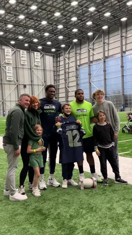 On August 11, 2021, Gus Johansson was diagnosed with Acute Myeloid Leukemia. Last year, Blitz visited him in Utah with a special message from DK. After 351 days in the hospital… Gus is officially cancer free!  Today, Gus met his idols and was surprised with being tomorrow’s 12 Flag Raiser. 🥹 #wholesome #sentimental #nfl 