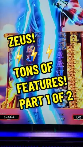ZEUS! PART 1 OF 2! TONS OF FEATURES! WAS THE ONLY GAME PAYING! 😅😅😅 PART 2 UPLOADING TODAY AS WELL! #fyp #fypシ #viral #daily #slots #gambling #bonus #vegasmatt #dluckyexperience 