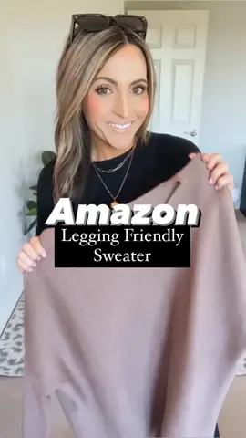 One of my favorite legging friendly sweaters. Perfectly oversized. @Amazon Influencer Program @Amazon Fashion #amazonstorefront #amazonfind #amazonmusthave #leggingfriendly 