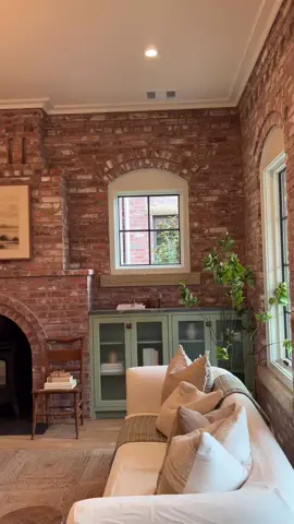 Take a look inside our newly completed brick masonry home! Blending the best of old and new, we create iconic masonry structures that can last centuries. This transitionsl, european farmhouse interior feels warm and cozy, but also light and vibrant. There are over 90,000 brick in this 2,000 SF house! #buildingculture #structuralmasonry #architecture #design #interiors 