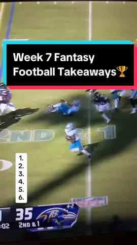 Week 7 was RIDICULOUS for fantasy football, here’s what you need to know🏆#nfl #fantasyfootball #fantasyfootballtips #fyp 
