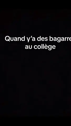 Pov Quand il y a une bagarre au collège 