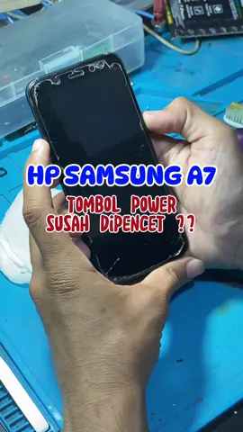 HP samsung A7 tombol power keras Penyebabnya bisa kotor atau tombol aus.. Bagi yang mengalami kasus yang sama bisa datang langsung saja ke store kami😊 #hp #samsung #tombol #keras #fyp #lasercom #foryoupage #viral #servis #servicehp 