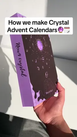 Each calendar will have some differences on the crystals inside☺️💝not all the same #adventcalendar2023 #crystalsforholidays 