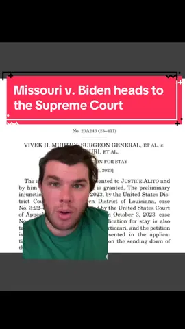 One of the most important free speech lawsuits in American history is heading to the Supreme Court. #greenscreen #fyp #foryoupage #missourivbiden #supremecourt #freespeech #1a #firstamendment #biden #conservative #republican #politics #trump #trump2024 #maga #redpilltiktok 