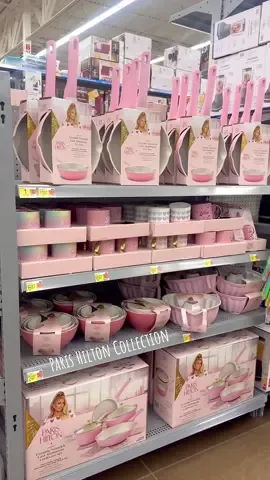 Paris Hilton Collection at Walmart . . #walmart #walmartfind #walmartfashion #pinkkitchenstuff #pinkkitchendecor #parishilton 
