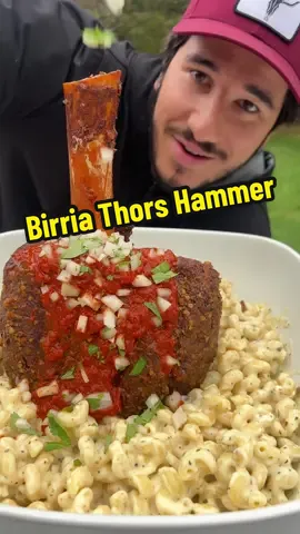 Birria Thors Hammer Mac 🥩🧀 #macandcheese #birria #bbq 