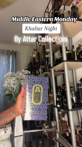 ✨Middle Eastern Monday✨ Khaltat Night by Attar Collection 😍 this is a warm spicy fall/winter gourmand. It is absolutely delicious 🤤  #attarcollection #khaltatnight #gourmandperfume #gourmandfragrance #fallperfumes #perfumereview #nicheperfume #nichefragrance #arabianperfume #affordablenichefragrance #perfumetiktok #perfumetok #fragrancetiktok 