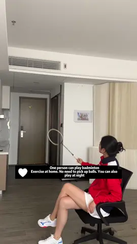 Badminton that can be played by one person#badminton #homeexercise #bouncingball 
