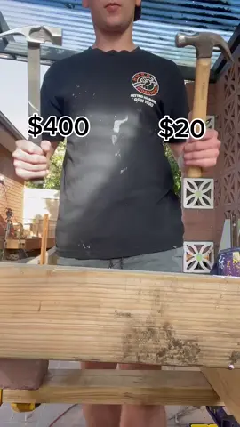 Comparing a $400 and $20 hammer on a range of different nails (1)